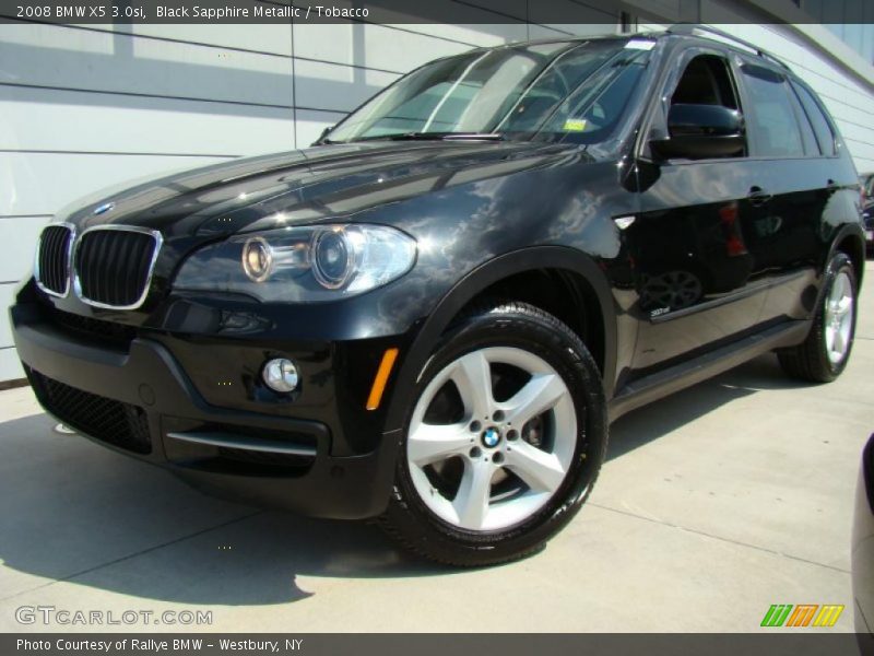 Black Sapphire Metallic / Tobacco 2008 BMW X5 3.0si