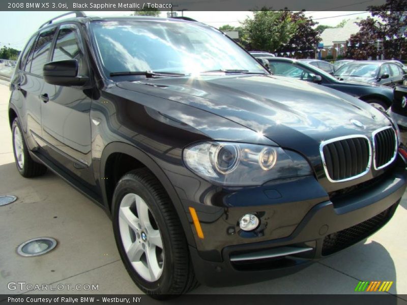 Black Sapphire Metallic / Tobacco 2008 BMW X5 3.0si