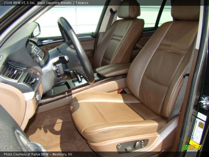 Black Sapphire Metallic / Tobacco 2008 BMW X5 3.0si