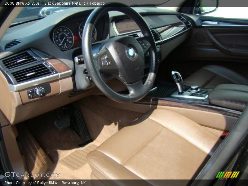 Black Sapphire Metallic / Tobacco 2008 BMW X5 3.0si