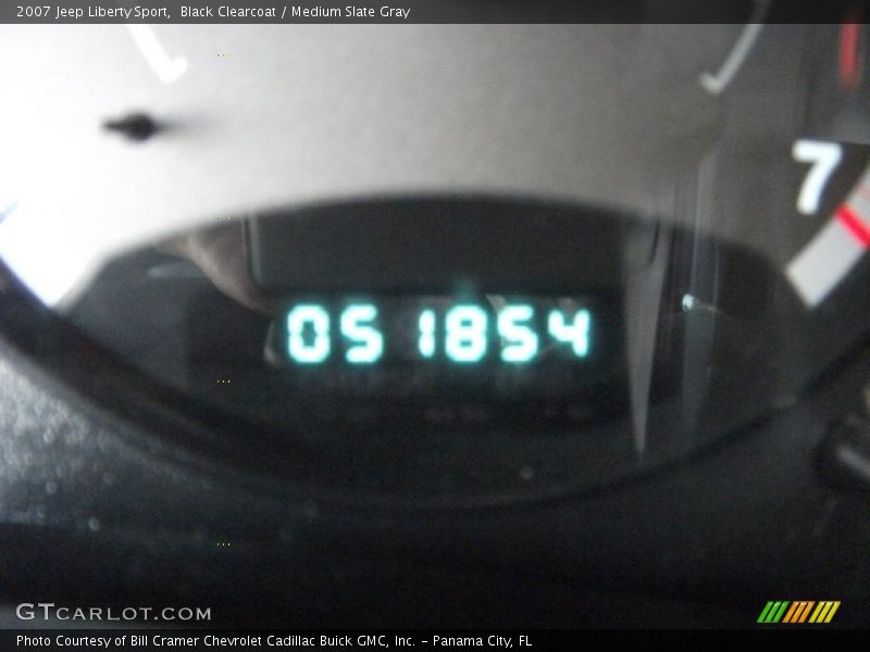 Black Clearcoat / Medium Slate Gray 2007 Jeep Liberty Sport