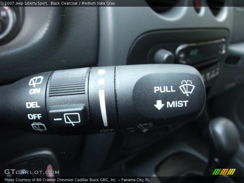 Black Clearcoat / Medium Slate Gray 2007 Jeep Liberty Sport
