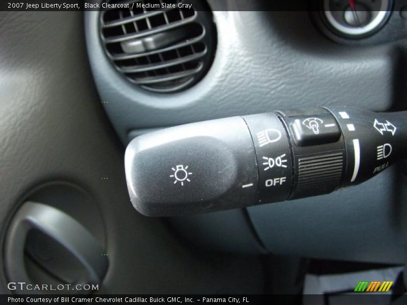 Black Clearcoat / Medium Slate Gray 2007 Jeep Liberty Sport