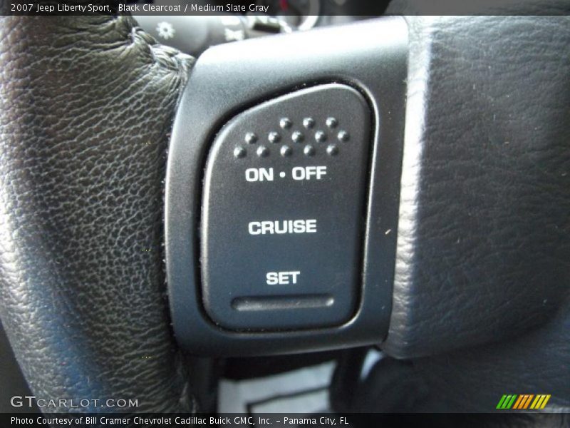 Black Clearcoat / Medium Slate Gray 2007 Jeep Liberty Sport