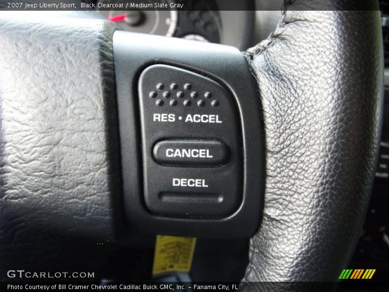 Black Clearcoat / Medium Slate Gray 2007 Jeep Liberty Sport