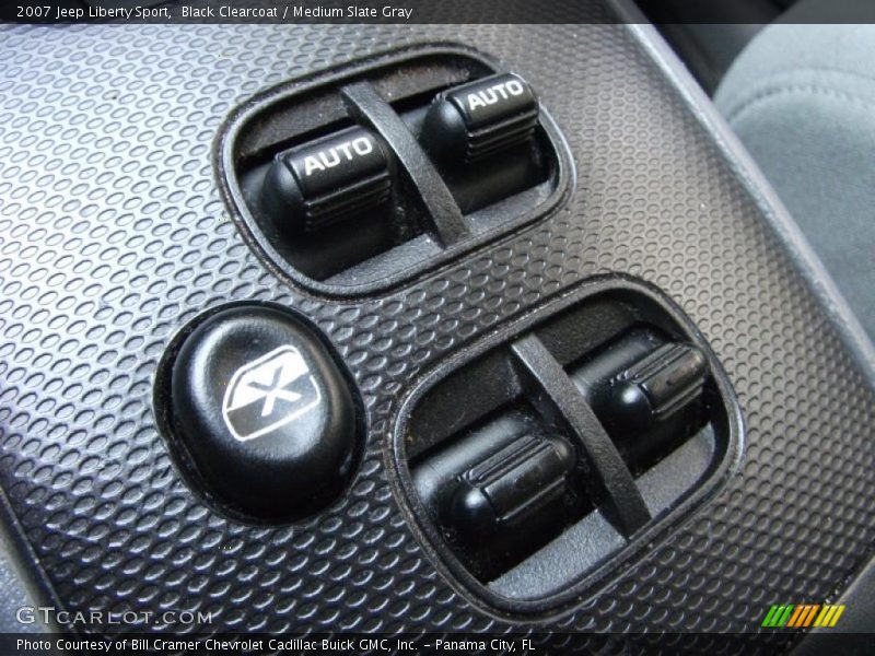 Black Clearcoat / Medium Slate Gray 2007 Jeep Liberty Sport