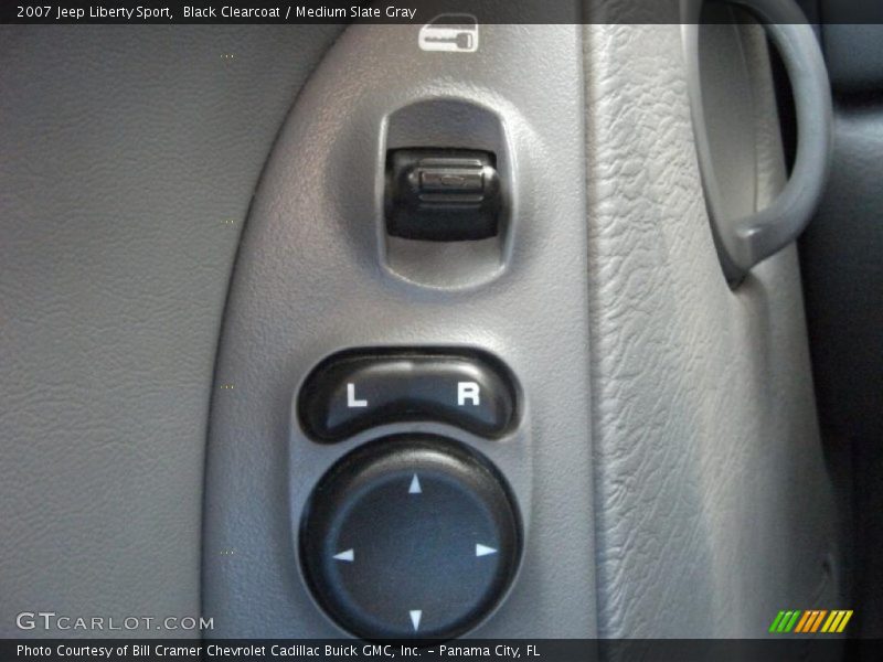 Black Clearcoat / Medium Slate Gray 2007 Jeep Liberty Sport