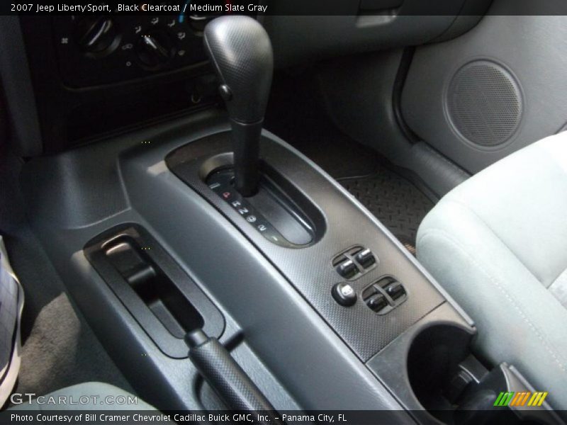 Black Clearcoat / Medium Slate Gray 2007 Jeep Liberty Sport