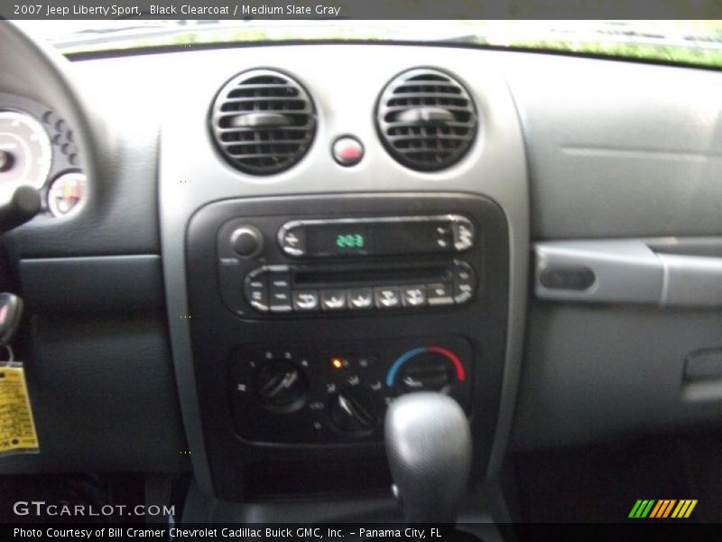 Black Clearcoat / Medium Slate Gray 2007 Jeep Liberty Sport