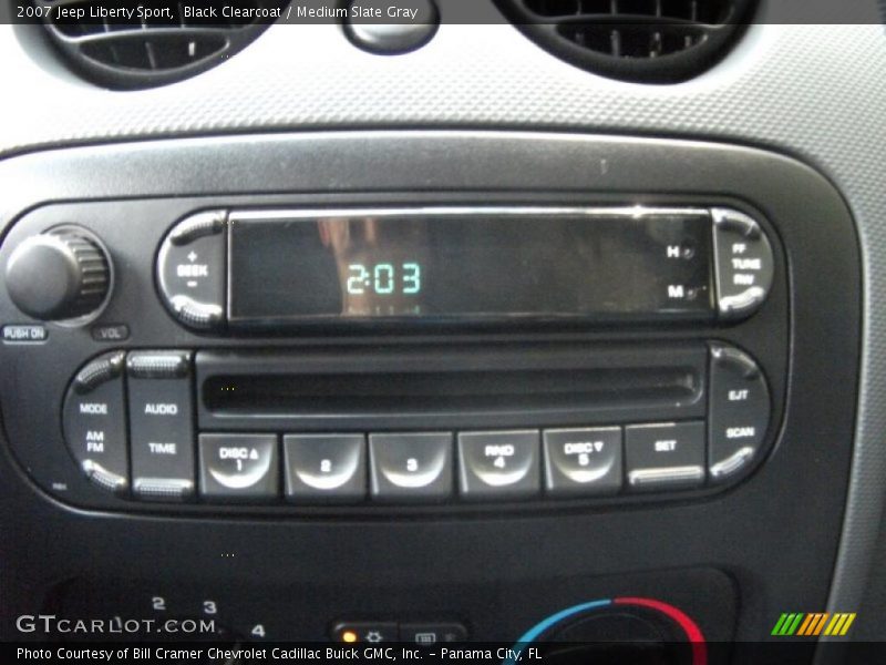 Black Clearcoat / Medium Slate Gray 2007 Jeep Liberty Sport