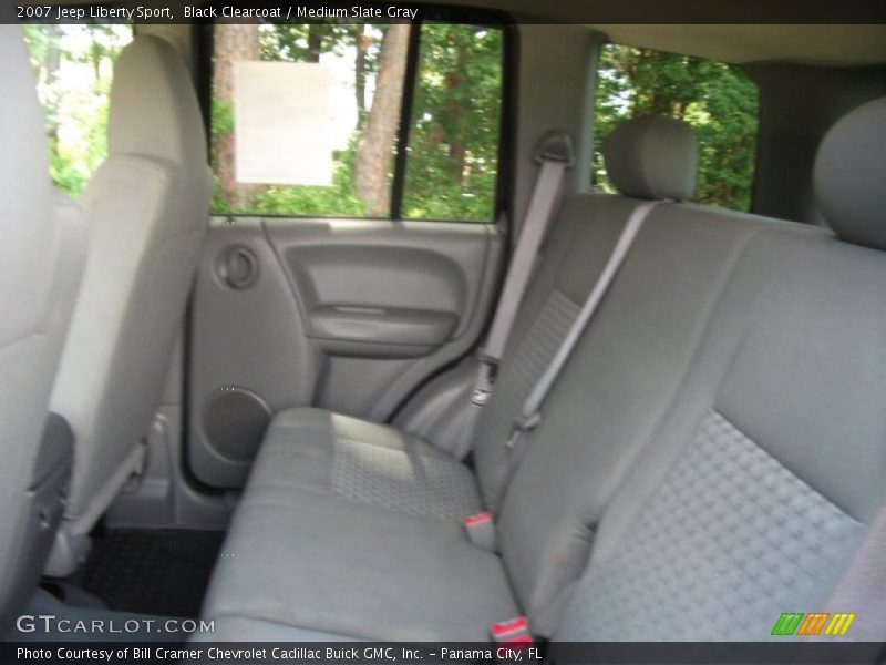 Black Clearcoat / Medium Slate Gray 2007 Jeep Liberty Sport