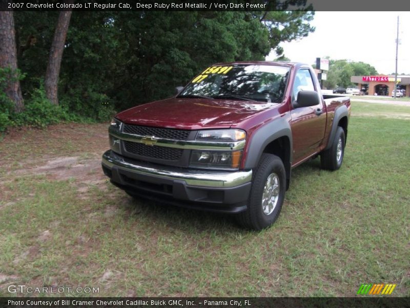 Deep Ruby Red Metallic / Very Dark Pewter 2007 Chevrolet Colorado LT Regular Cab