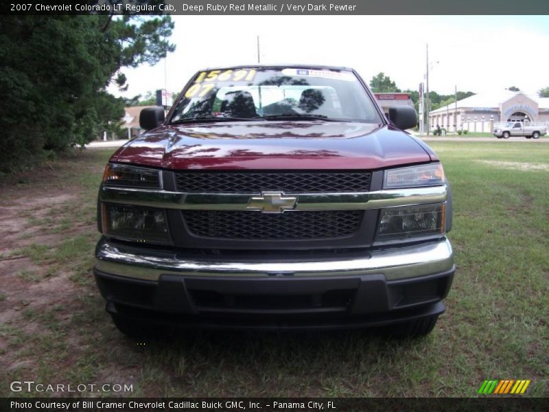 Deep Ruby Red Metallic / Very Dark Pewter 2007 Chevrolet Colorado LT Regular Cab