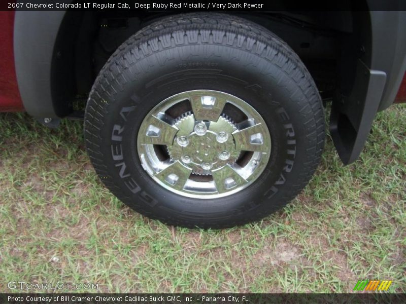 Deep Ruby Red Metallic / Very Dark Pewter 2007 Chevrolet Colorado LT Regular Cab