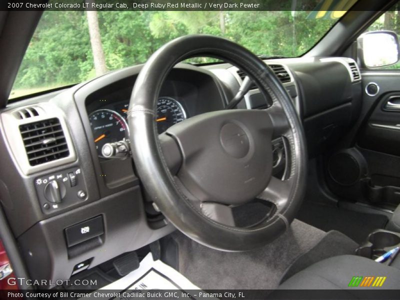 Deep Ruby Red Metallic / Very Dark Pewter 2007 Chevrolet Colorado LT Regular Cab