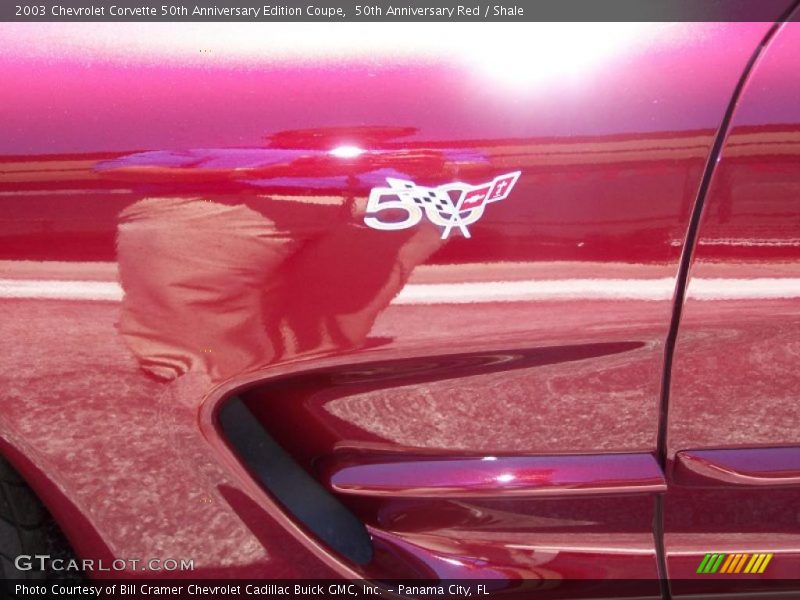 50th Anniversary Red / Shale 2003 Chevrolet Corvette 50th Anniversary Edition Coupe