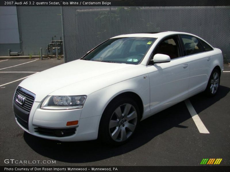 Ibis White / Cardamom Beige 2007 Audi A6 3.2 quattro Sedan