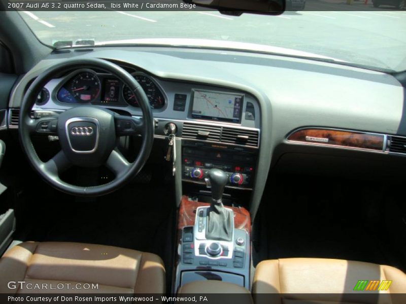 Ibis White / Cardamom Beige 2007 Audi A6 3.2 quattro Sedan