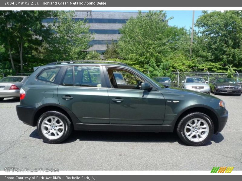 Highland Green Metallic / Sand Beige 2004 BMW X3 2.5i