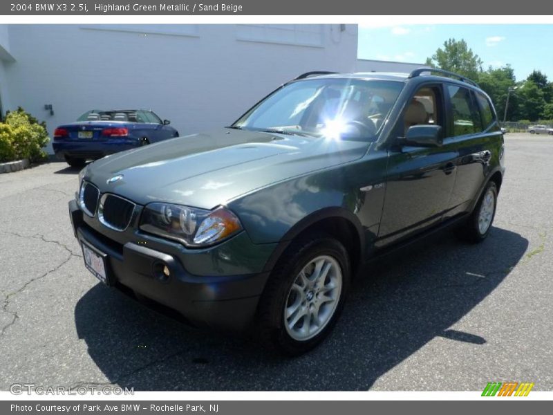 Highland Green Metallic / Sand Beige 2004 BMW X3 2.5i