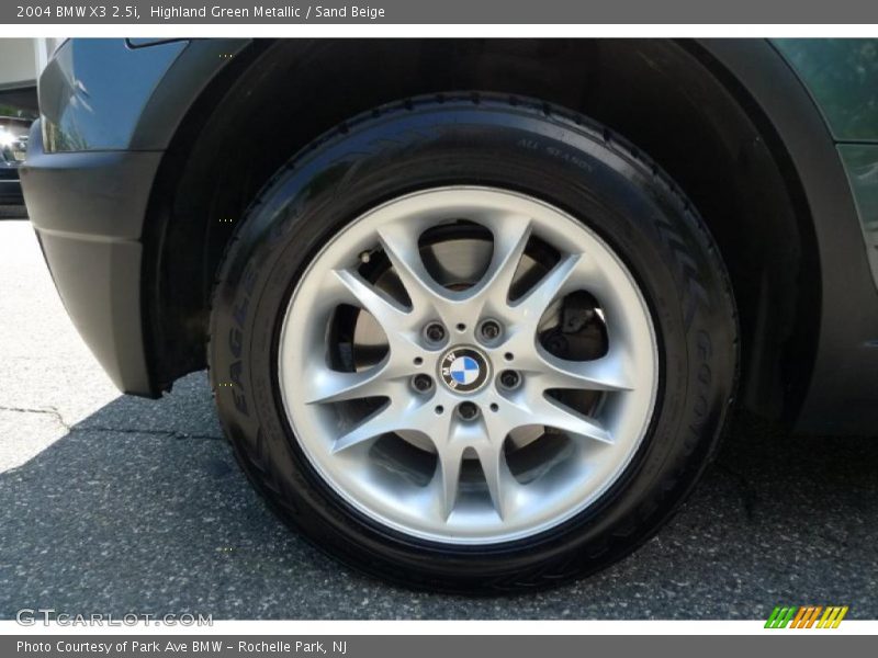 Highland Green Metallic / Sand Beige 2004 BMW X3 2.5i