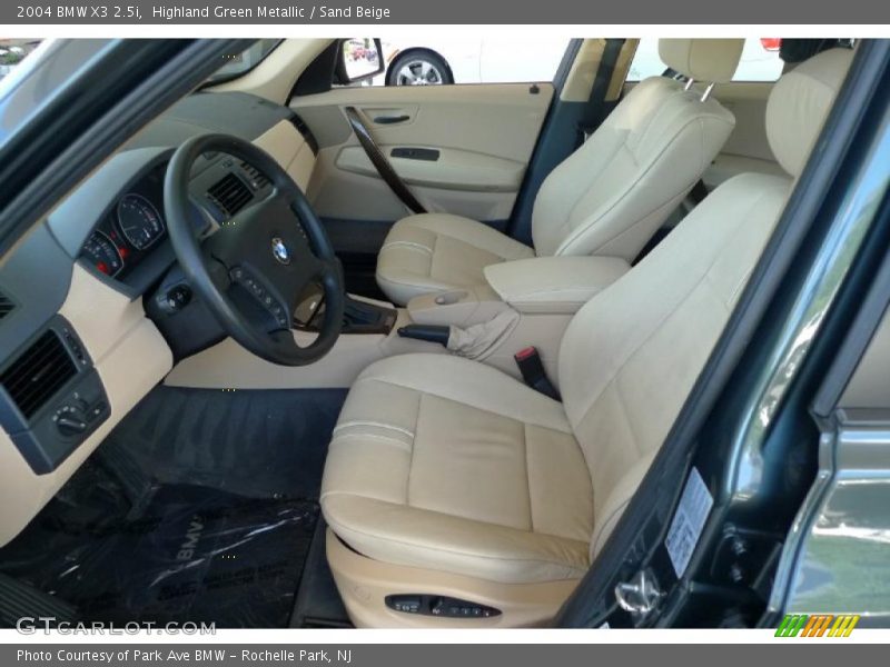 Highland Green Metallic / Sand Beige 2004 BMW X3 2.5i
