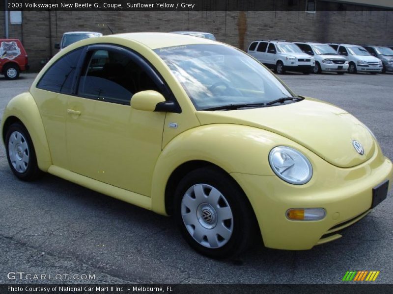 Sunflower Yellow / Grey 2003 Volkswagen New Beetle GL Coupe