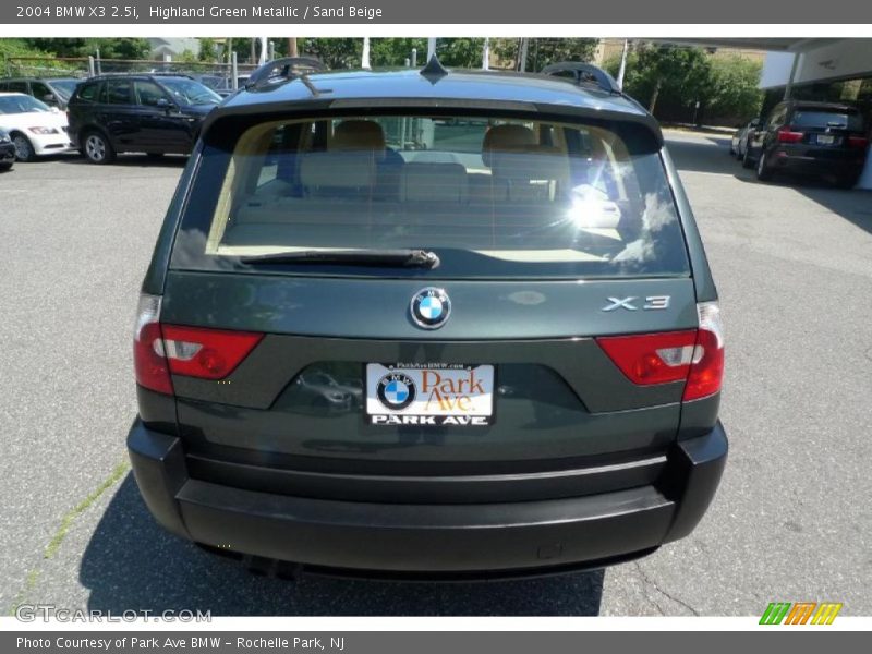 Highland Green Metallic / Sand Beige 2004 BMW X3 2.5i