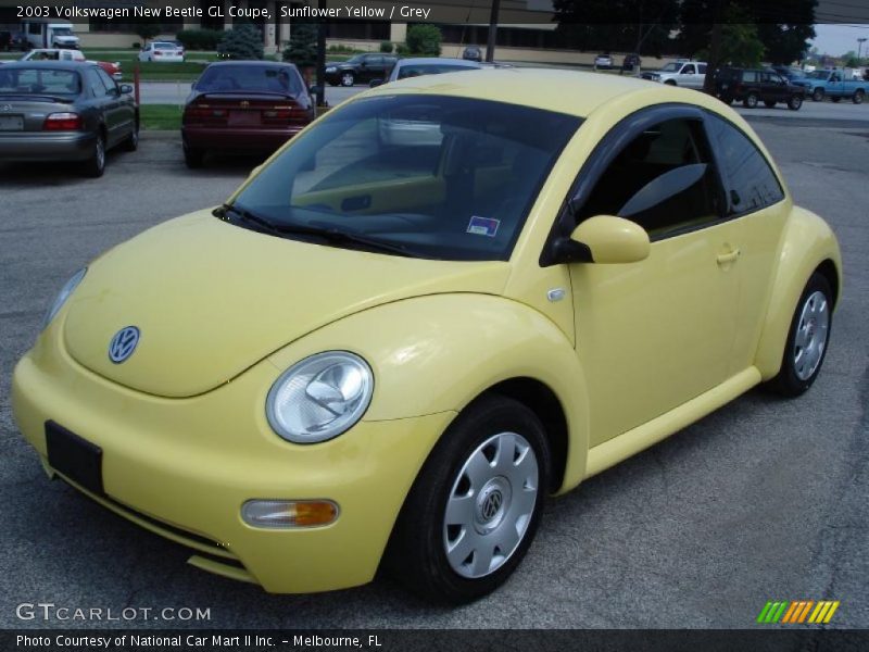 Sunflower Yellow / Grey 2003 Volkswagen New Beetle GL Coupe