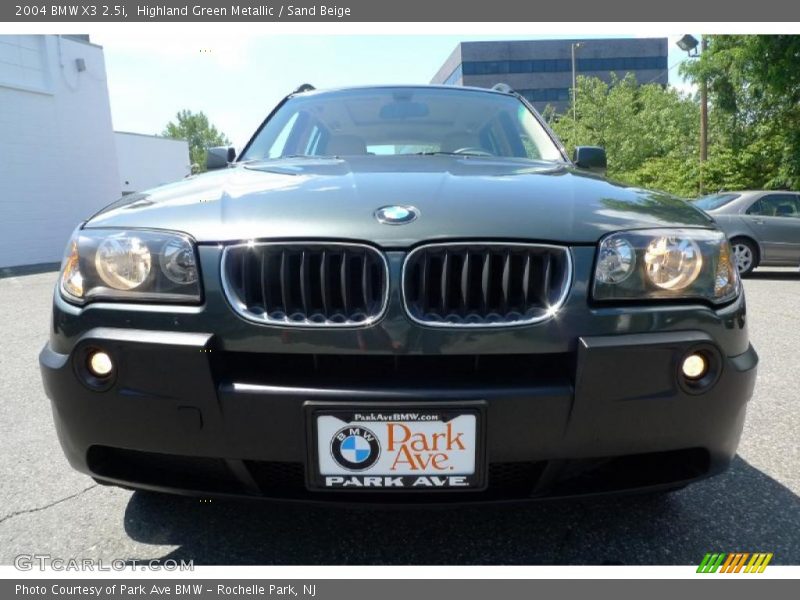 Highland Green Metallic / Sand Beige 2004 BMW X3 2.5i