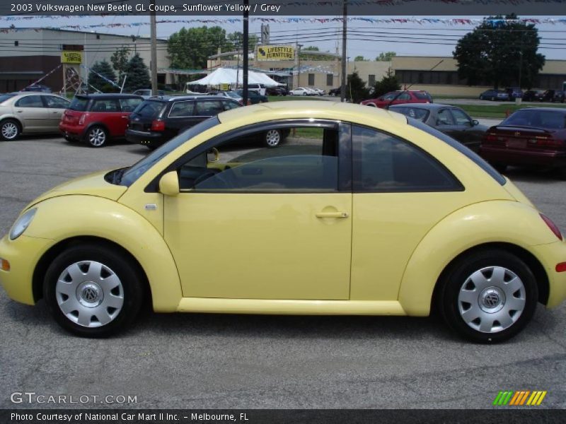 Sunflower Yellow / Grey 2003 Volkswagen New Beetle GL Coupe