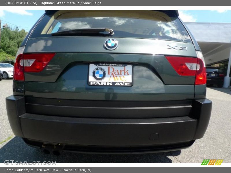 Highland Green Metallic / Sand Beige 2004 BMW X3 2.5i