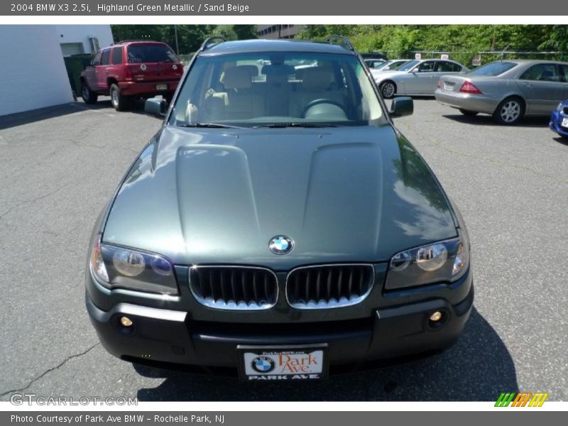 Highland Green Metallic / Sand Beige 2004 BMW X3 2.5i