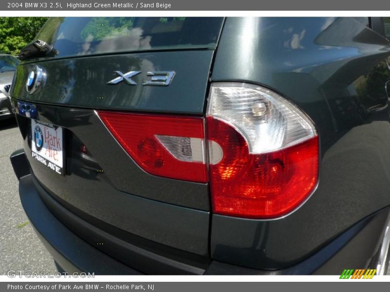 Highland Green Metallic / Sand Beige 2004 BMW X3 2.5i