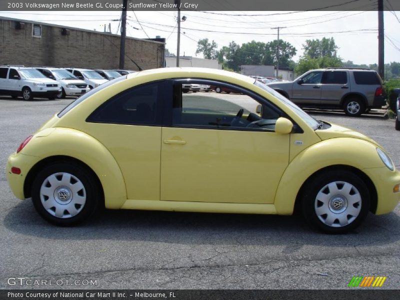 Sunflower Yellow / Grey 2003 Volkswagen New Beetle GL Coupe