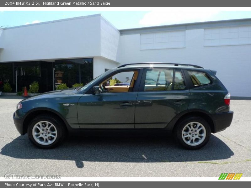 Highland Green Metallic / Sand Beige 2004 BMW X3 2.5i
