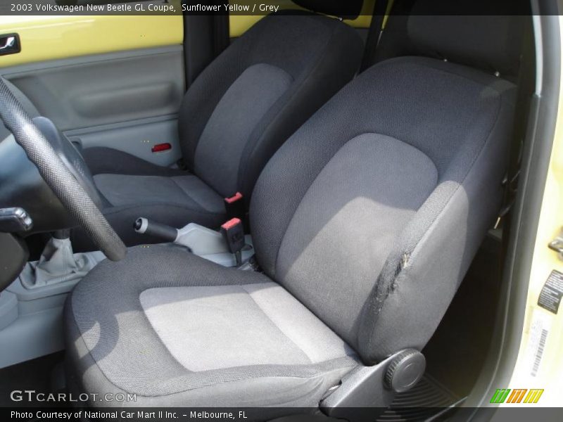 Sunflower Yellow / Grey 2003 Volkswagen New Beetle GL Coupe