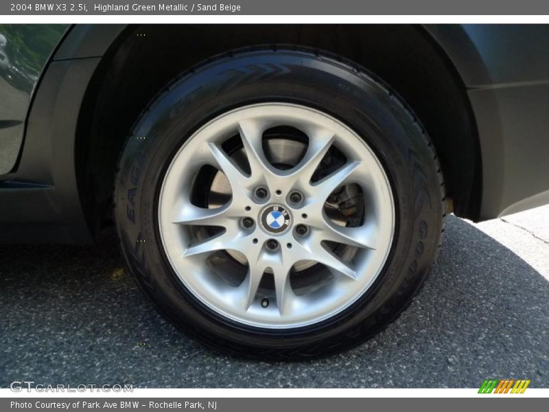 Highland Green Metallic / Sand Beige 2004 BMW X3 2.5i