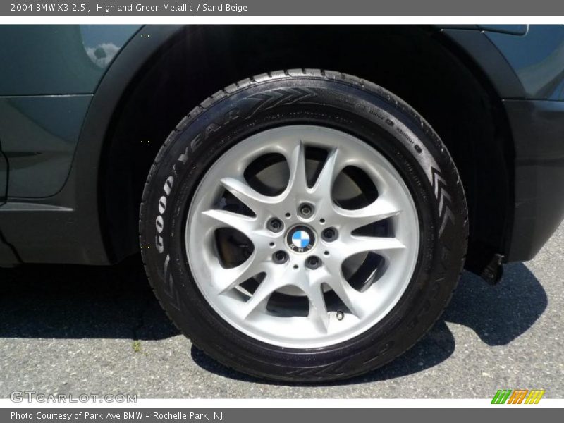 Highland Green Metallic / Sand Beige 2004 BMW X3 2.5i