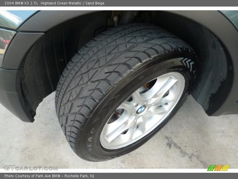 Highland Green Metallic / Sand Beige 2004 BMW X3 2.5i