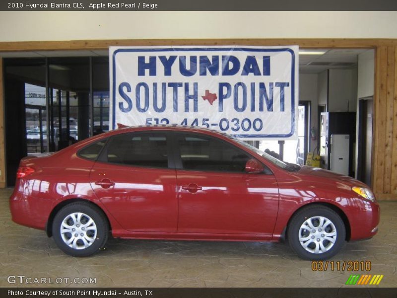 Apple Red Pearl / Beige 2010 Hyundai Elantra GLS