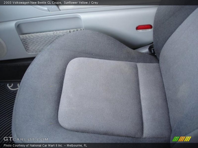 Sunflower Yellow / Grey 2003 Volkswagen New Beetle GL Coupe