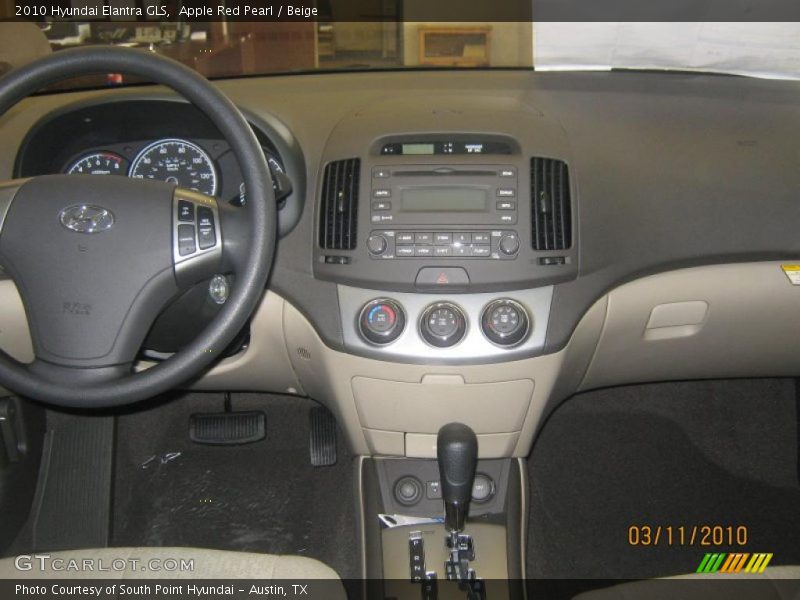 Apple Red Pearl / Beige 2010 Hyundai Elantra GLS