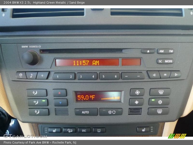 Highland Green Metallic / Sand Beige 2004 BMW X3 2.5i