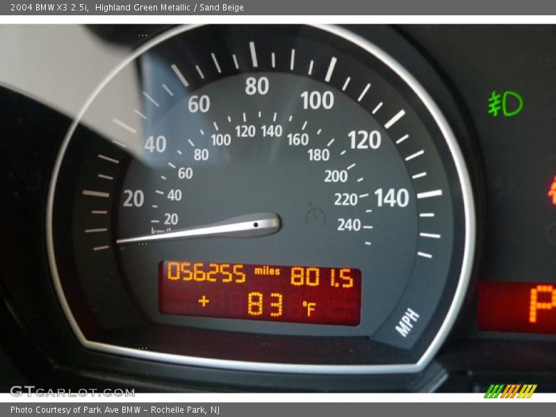 Highland Green Metallic / Sand Beige 2004 BMW X3 2.5i