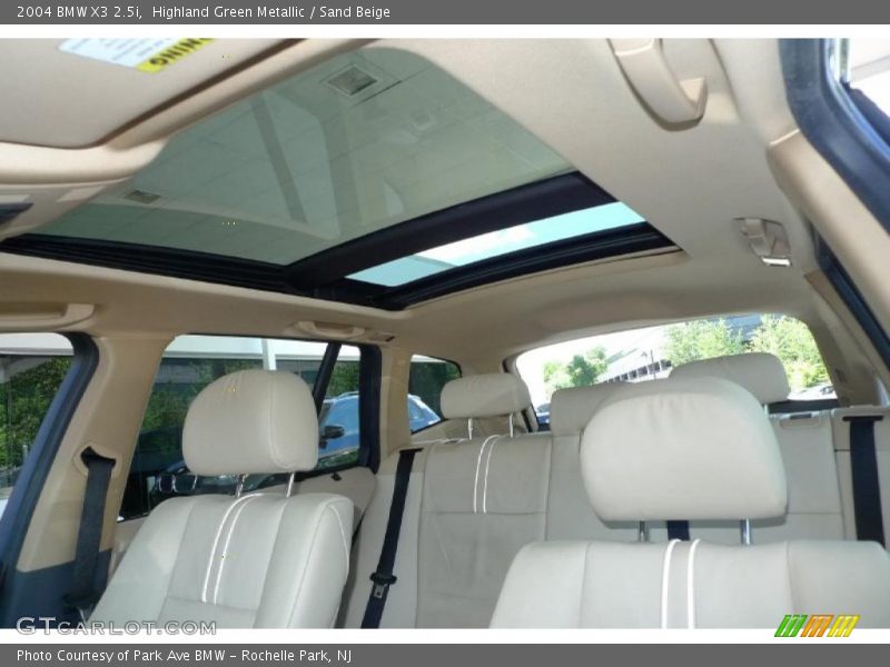 Highland Green Metallic / Sand Beige 2004 BMW X3 2.5i