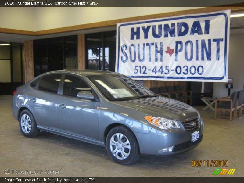 Carbon Gray Mist / Gray 2010 Hyundai Elantra GLS