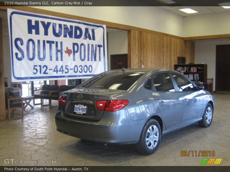 Carbon Gray Mist / Gray 2010 Hyundai Elantra GLS