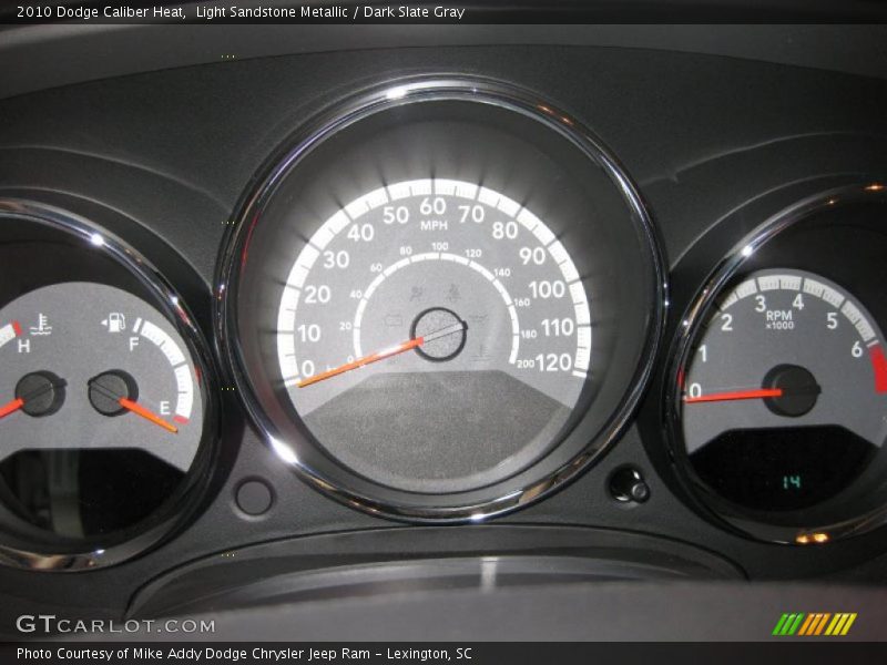 Light Sandstone Metallic / Dark Slate Gray 2010 Dodge Caliber Heat