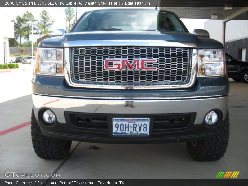 Stealth Gray Metallic / Light Titanium 2008 GMC Sierra 1500 SLE Crew Cab 4x4